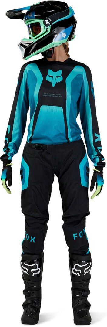 FOX 180 Ballast Pantaloni Motocross Donna nero/blu 14 Figura 9