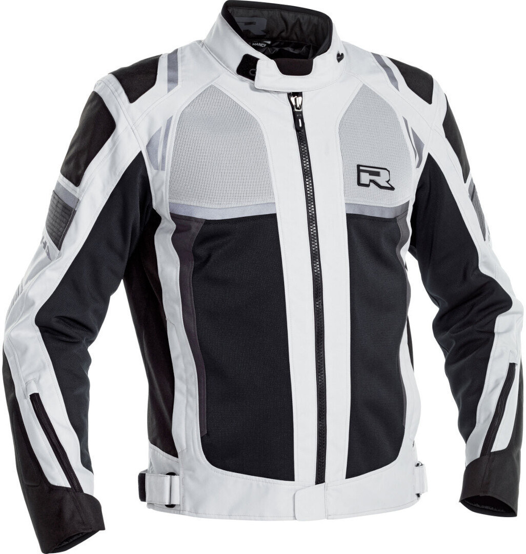 Richa Airstorm waterproof Motorcycle Textile Jacket light grey/black 5XL Figure 1