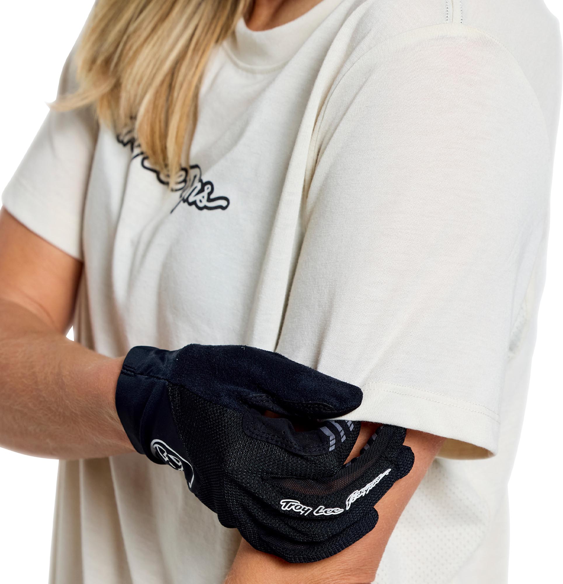Side view of Troy Lee Designs Lilium Ride Signature Ladies Short Sleeve Bicycle Jersey