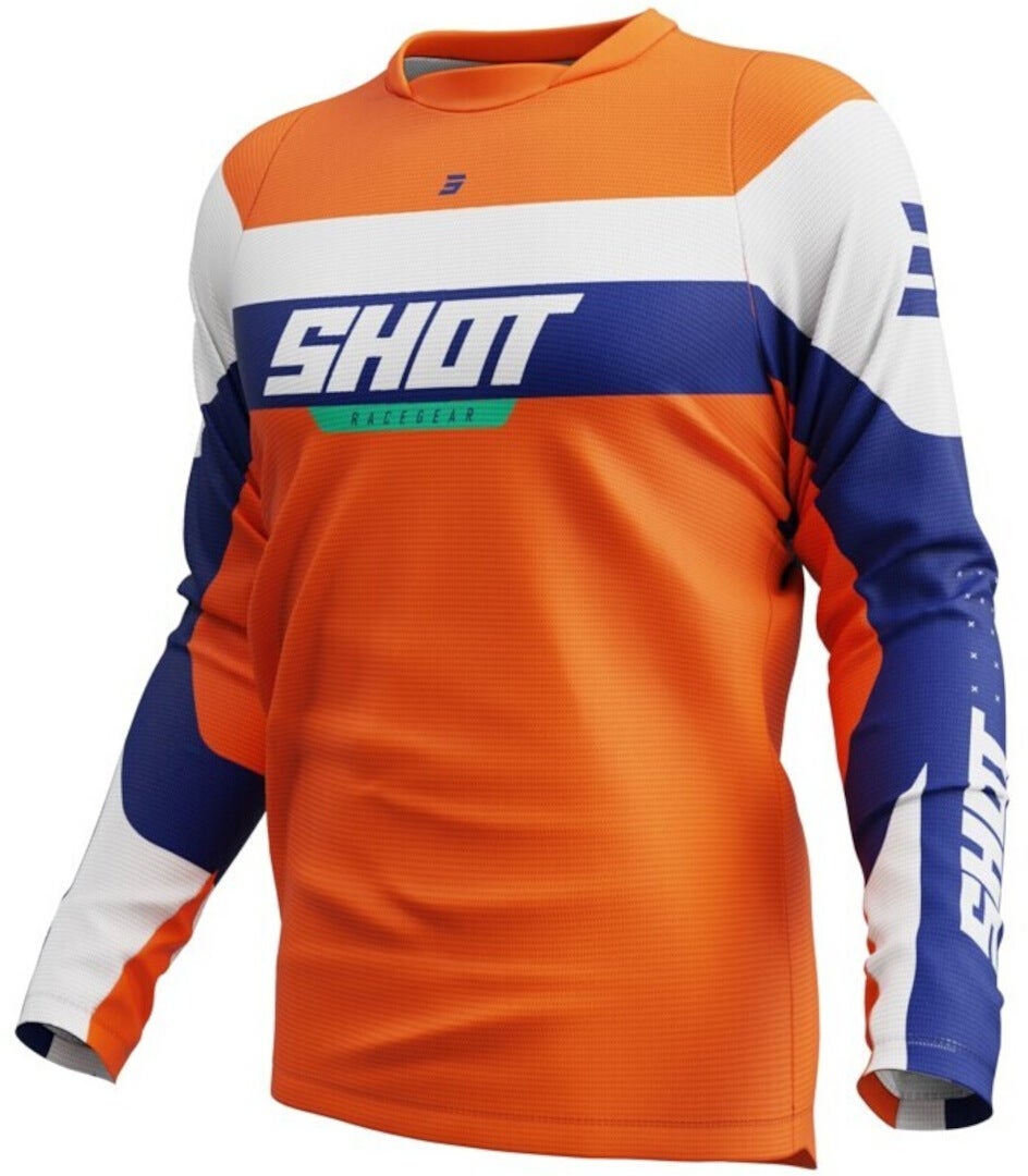 Shot Devo League Motocross Jersey orange/blue M Figure 1