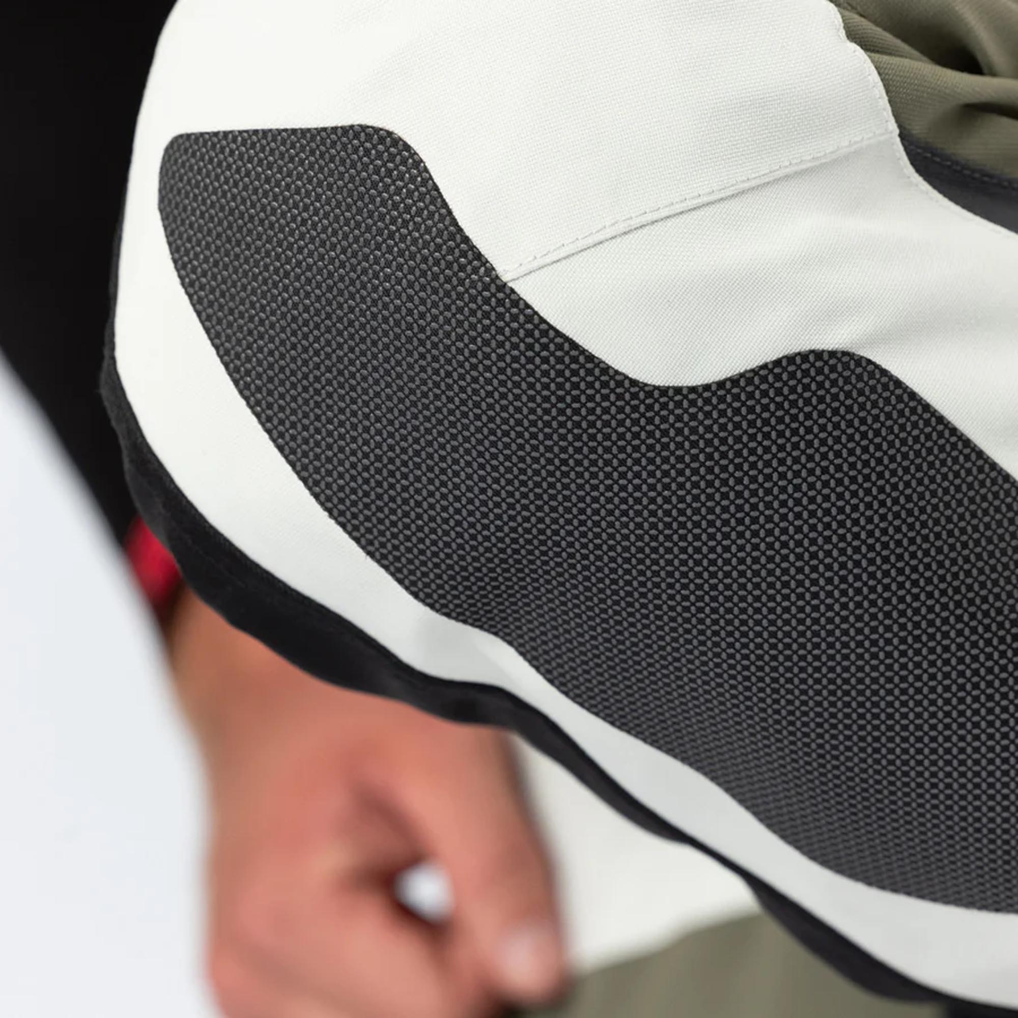 IXS Venture-GTX 1.0 vattentät motorcykel textil byxor ljusgrå/grön XS Figur 8
