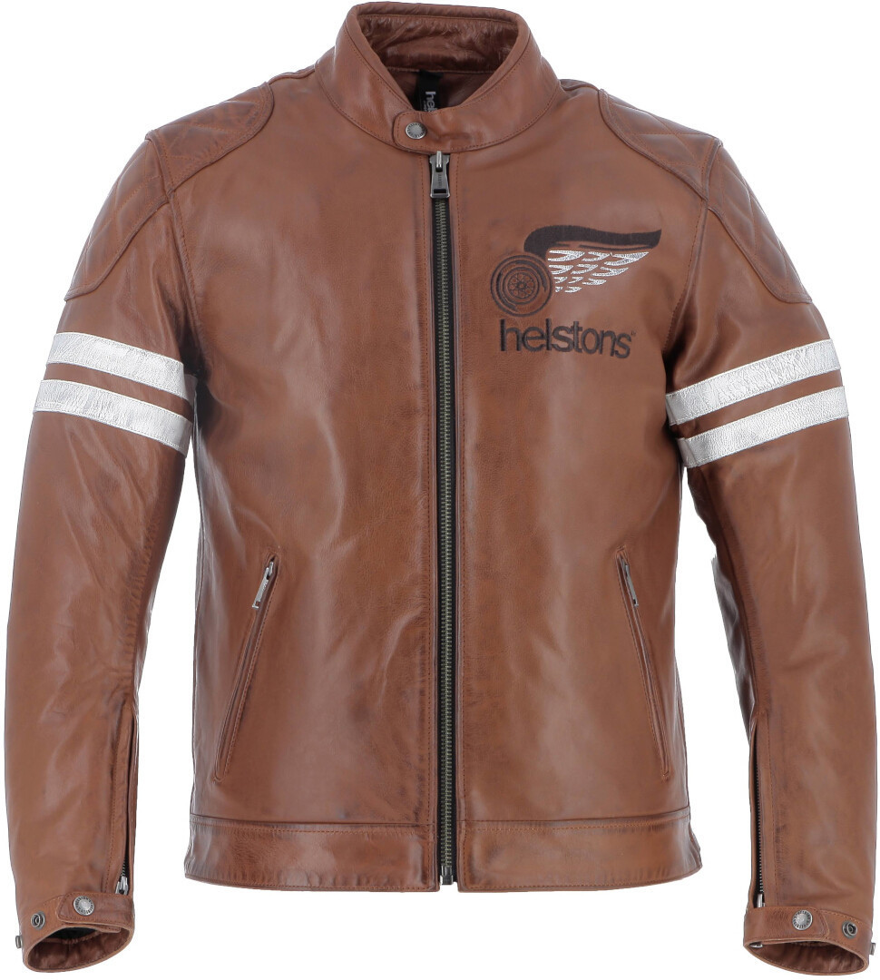 Helstons Jake Speed Motorcycle Leather Jacket brown 3XL Figure 1