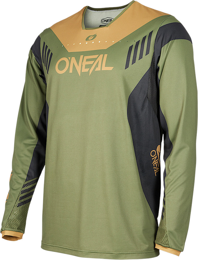Oneal Element FR Hybrid V.22 Maillot de vélo Vert olive/noir M Figure 1