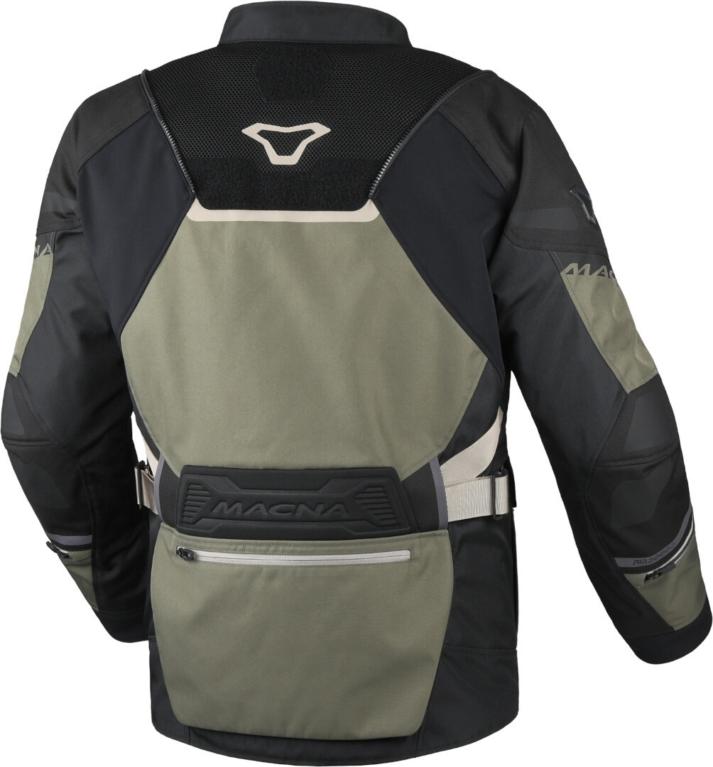 Macna Air Hybrid 2.0 vattentät motorcykel textil jacka Olivgrön/svart XXL Figur 3