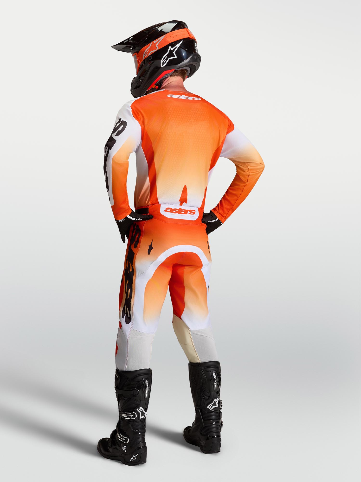 Alpinestars Racer Amber Maglia Motocross Arancione/Nero S Figura 8