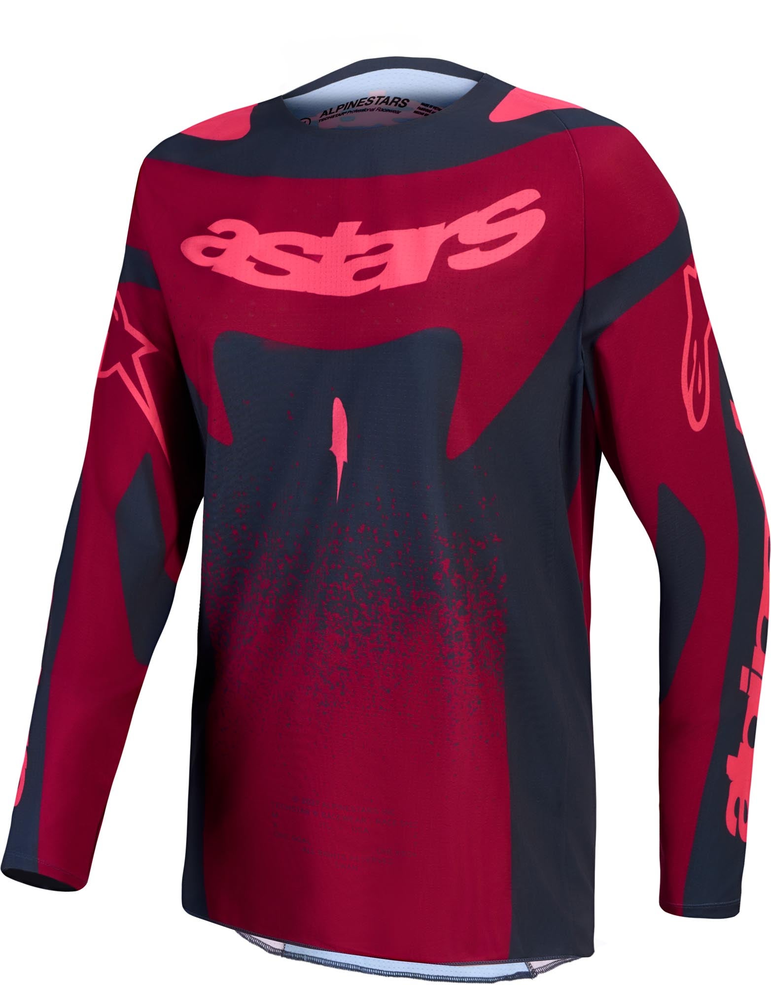 Alpinestars Stella Techstar Swan レディースモトクロスジャージ 赤/黒/グレー L 図1