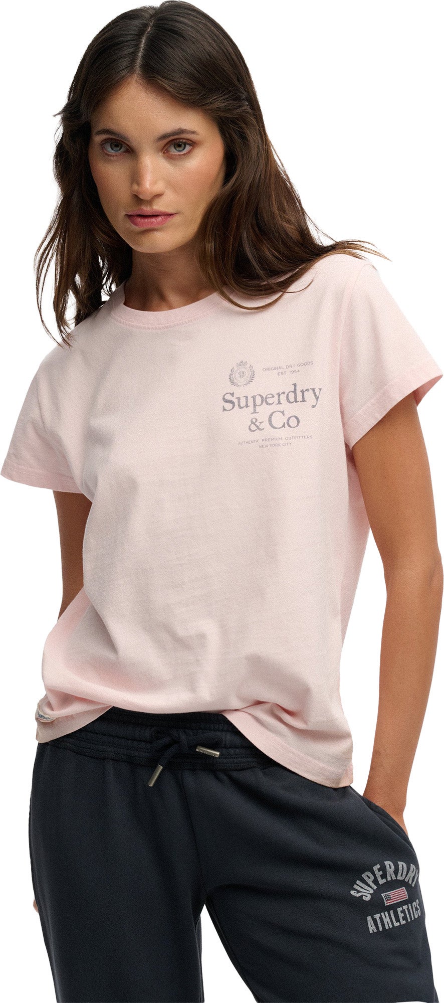 Superdry & Co Luxe Casual Classic Ženska majica roza 16 Slika 1