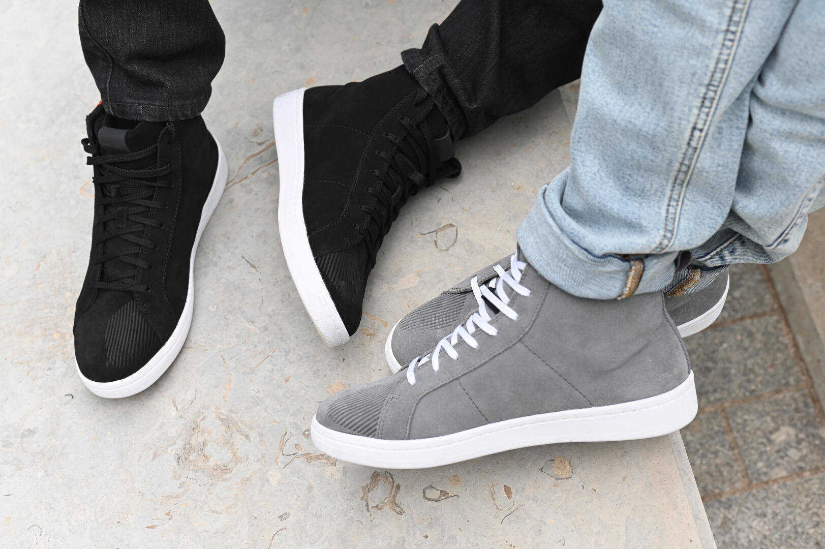 Richa Lewis WP Chaussures de moto imperméables Gris/blanc 44 Figure 10