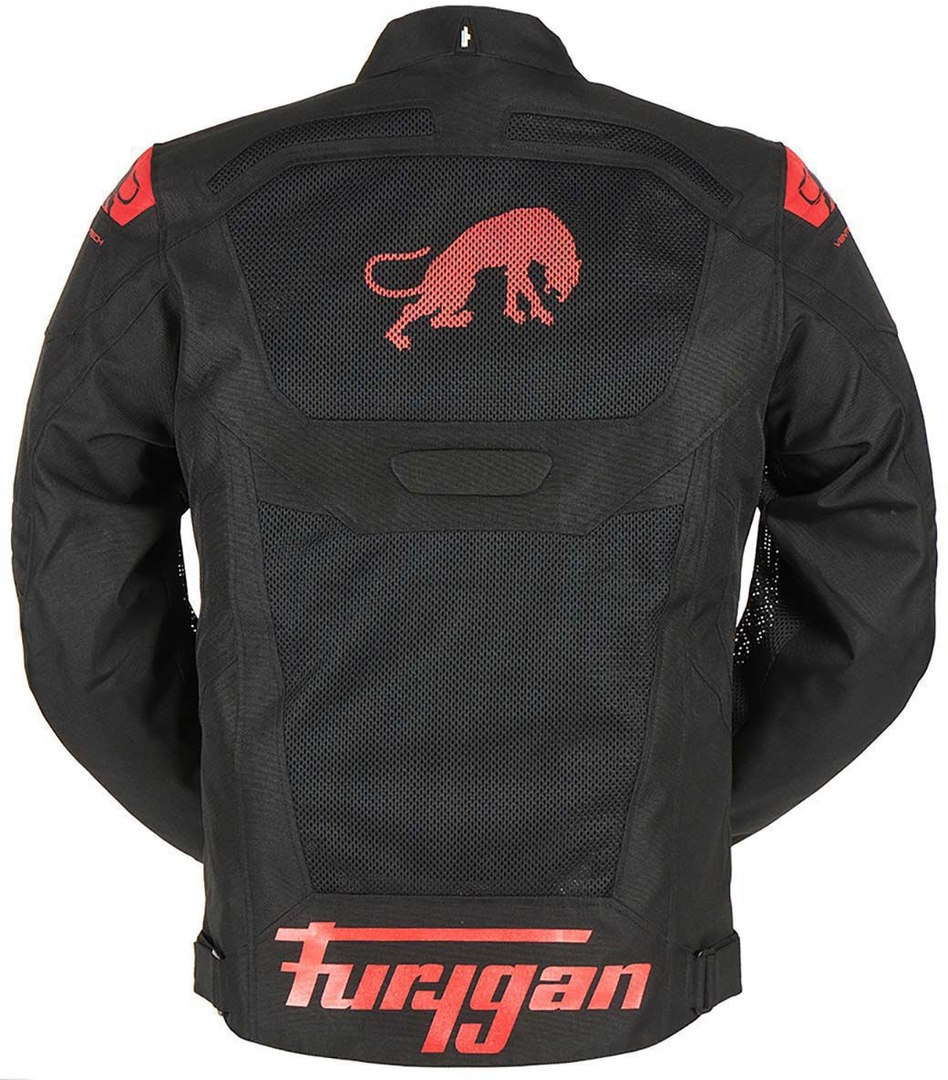Furygan Atom Vented Evo Perforierte Motorrad Textiljacke schwarz/rot 3XL Abbildung 2