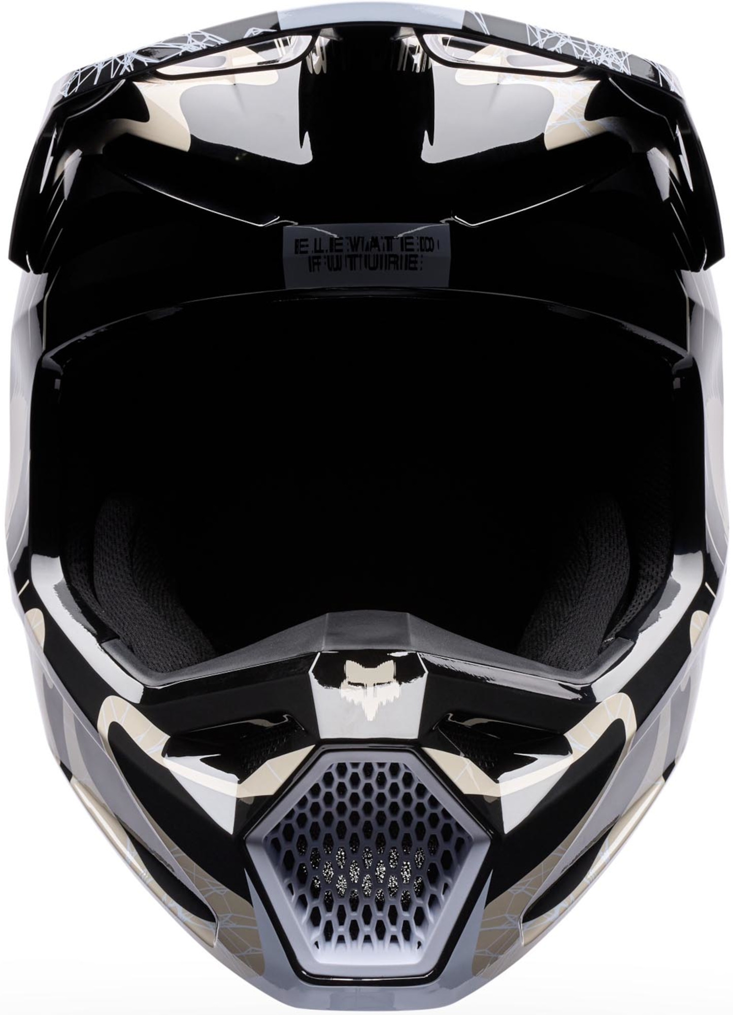 FOX V1 Diffuse Special Edition Motocross Helm schwarz/beige 2XL Abbildung 3
