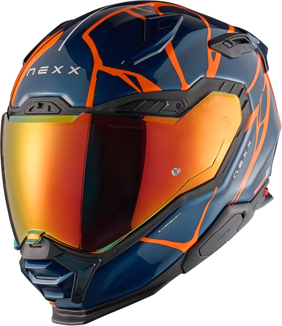 Nexx X.WST 3 B-Side Helm dunkelblau/orange matt L (59/60) Abbildung 1