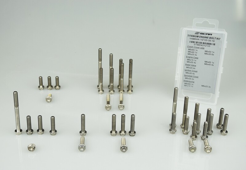 SCAR Kit de șuruburi motor, șuruburi Titanium 39 Figura 1