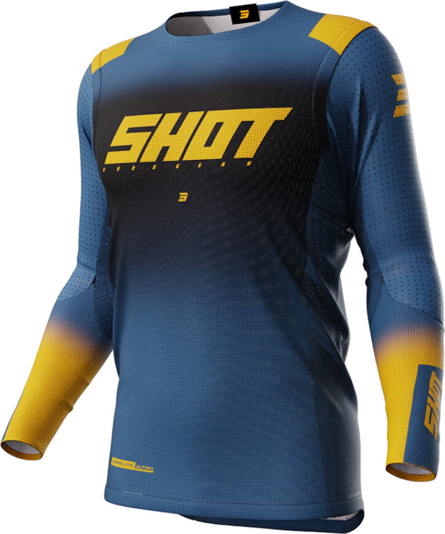 Shot Aerolite Ultima Motocross trøje blå/gul S Figur 1
