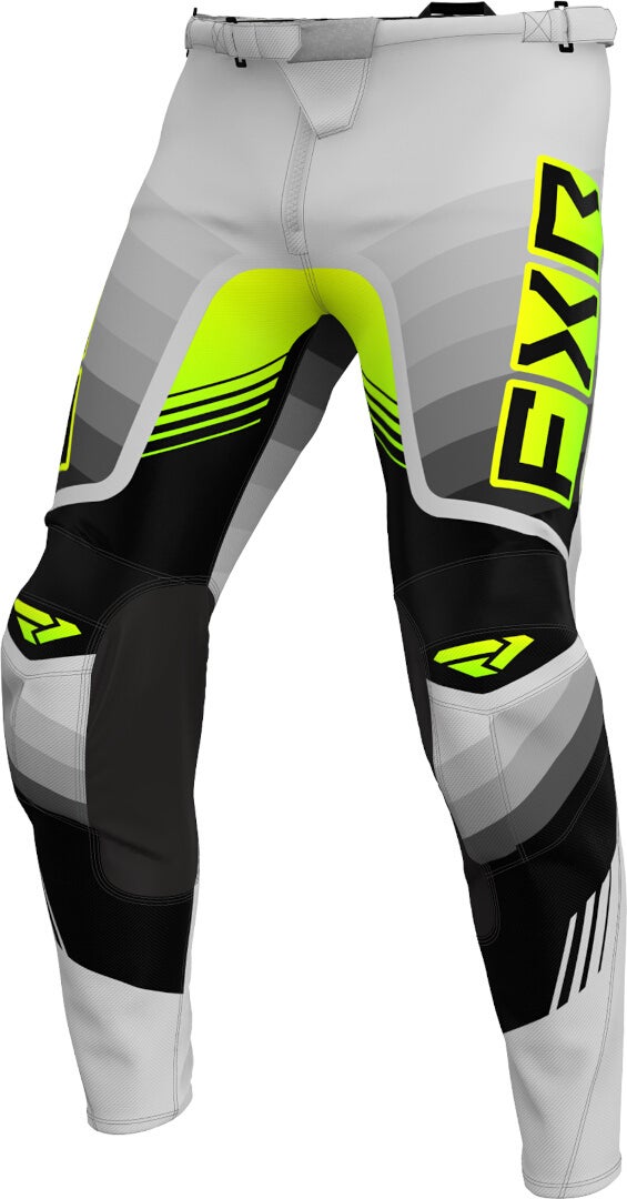 FXR Clutch Pro Hi Vis 2024 Motocross bukser grå/sort/gul 42 Figur 1