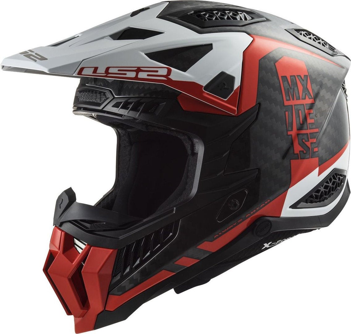 LS2 MX703 X-Force Victory Carbon Casco Motocross nero/rosso/bianco L (59/60) Figura 1