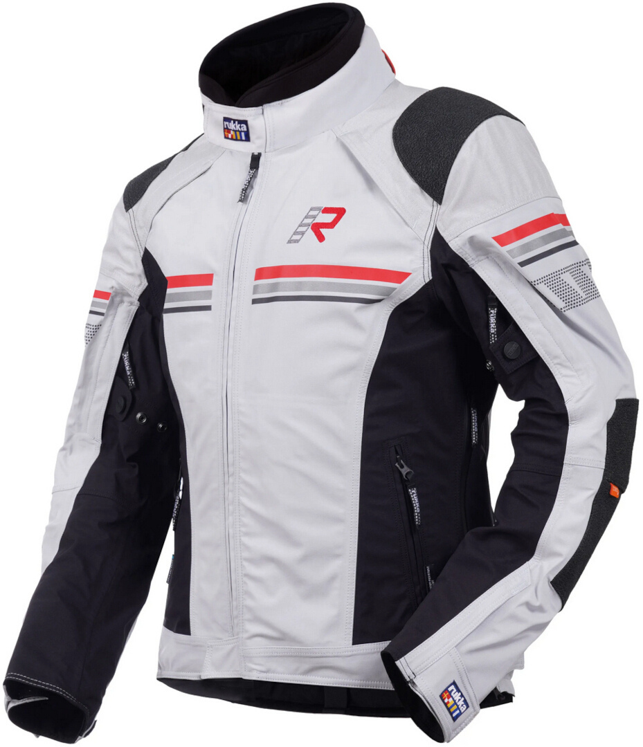 Rukka Armatou-R Chaqueta textil de moto gris/rojo 60 Figura 1