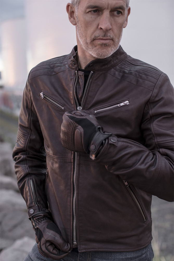 Spidi Garage Giubbotto moto in pelle marrone 52 Figura 2