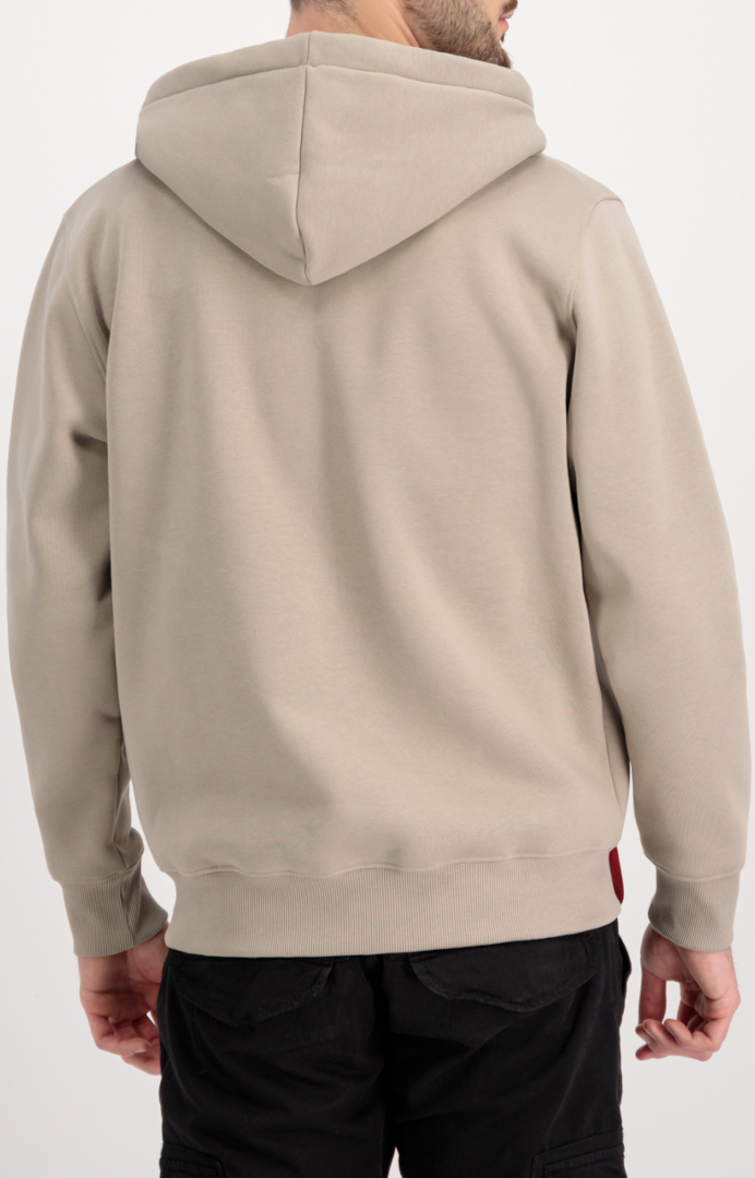 Alpha Industries Basic Zip Hoodie Sand M Figure 3