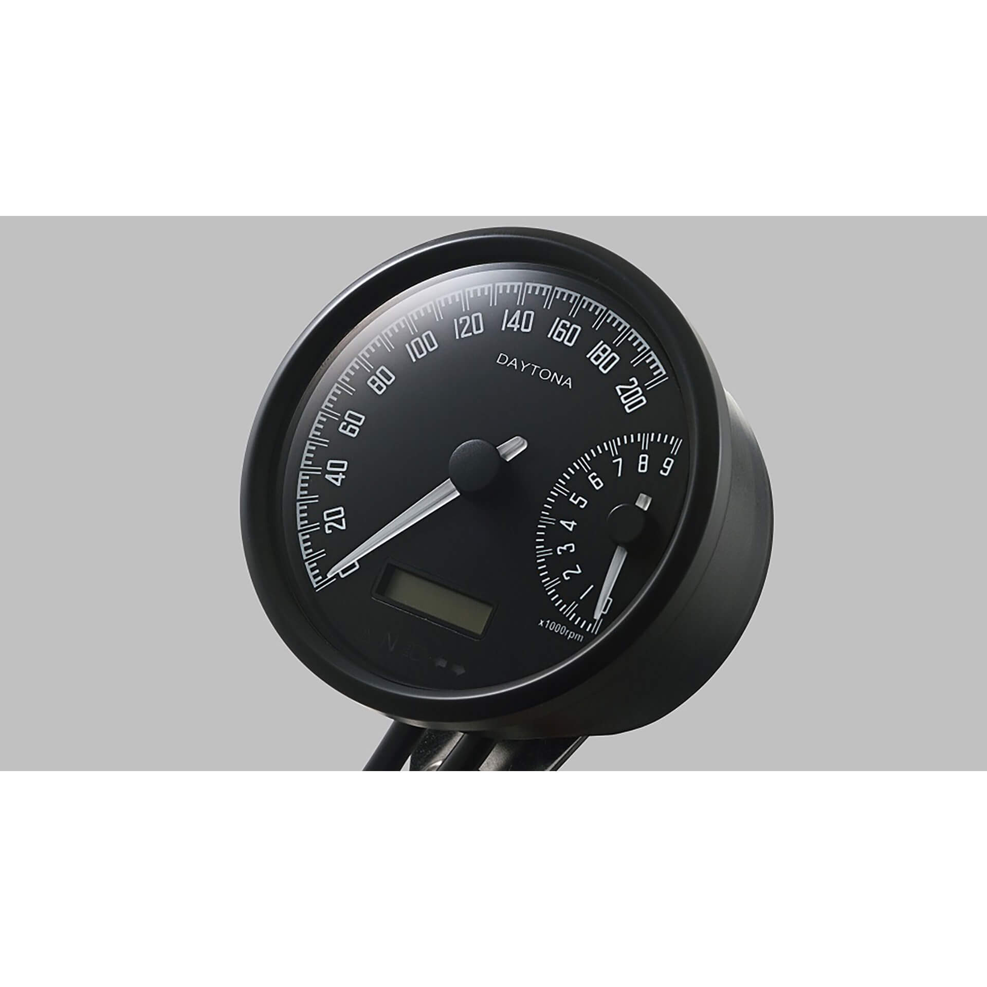 DAYTONA Corp. VELONA W, Digitaler Tacho mit Drehzahlmesser und Halter, Ø 80 mm Figura 1