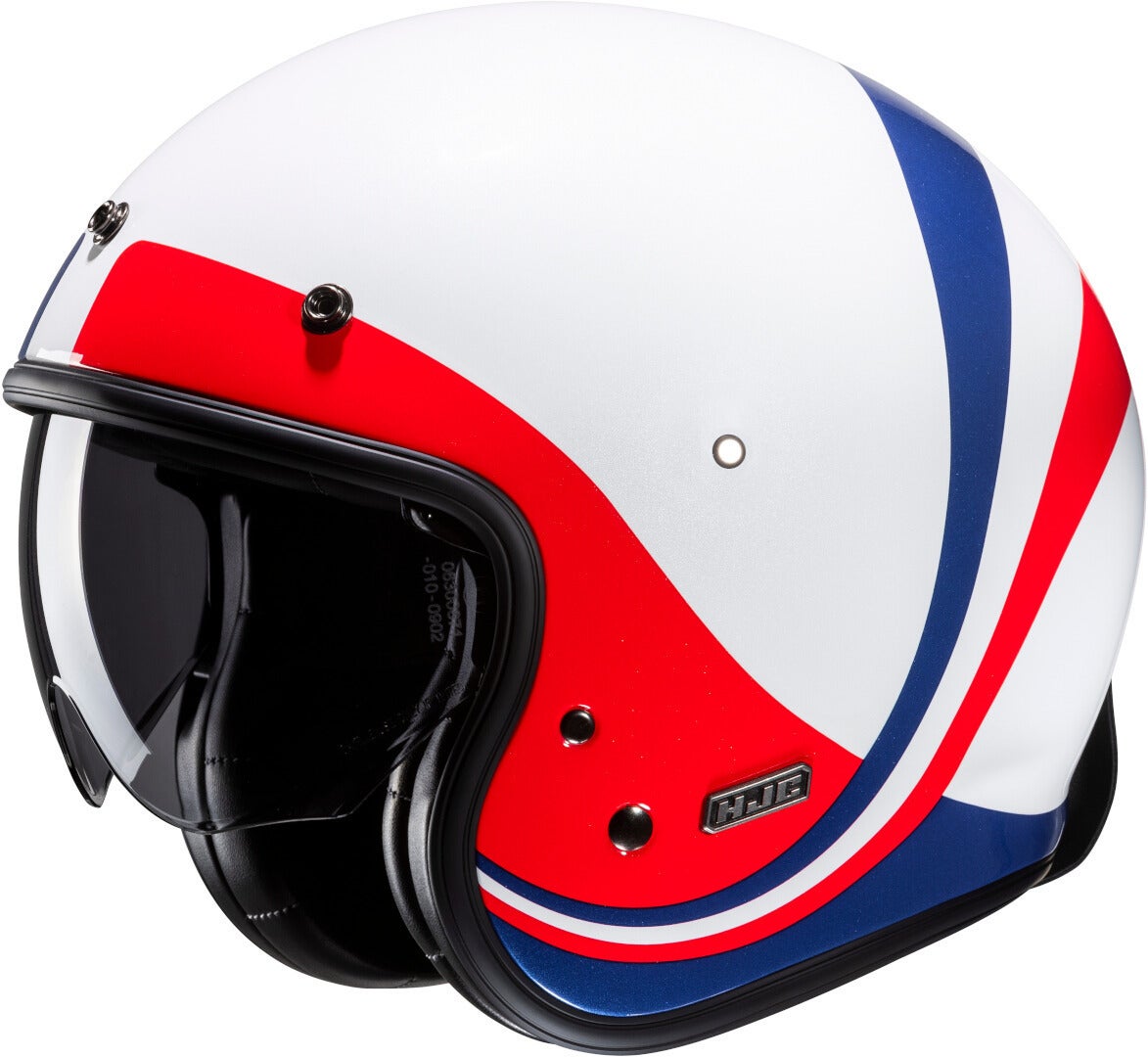 HJC V31 Emgo Retro Casque jet Blanc/Rouge/Bleu XXL (62/63) Figure 1