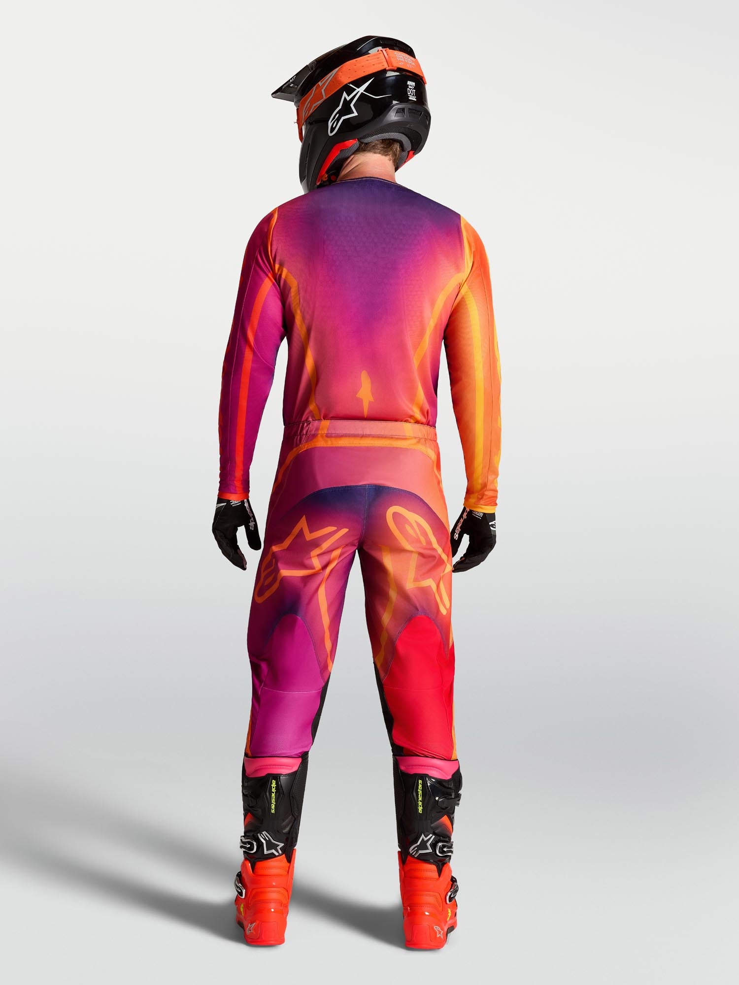 Alpinestars Fluid Kepler Maillot Motocross violet/orange S Figure 10