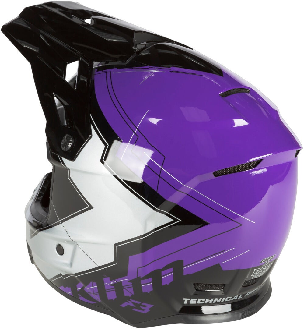 Klim F3 Verge Motocross Helmet black/purple/silver XXXL (64/65) Figure 2
