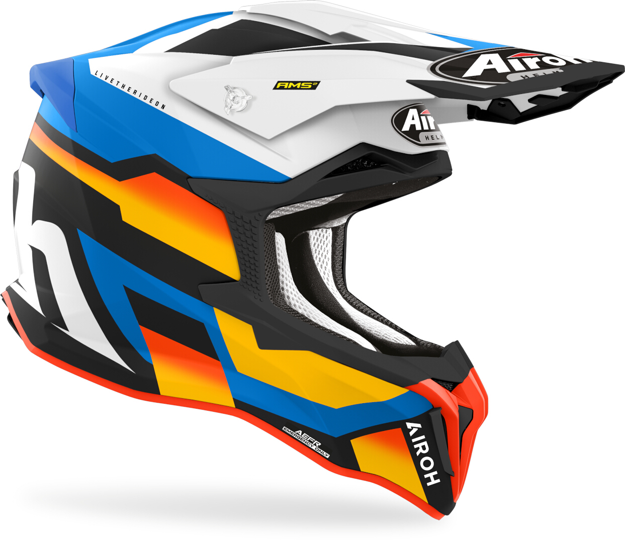 Airoh Strycker Glam Motorcross helm Blue Matt Verlies (59/60) Figuur 2