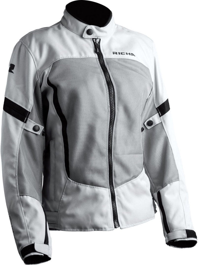 Richa Airbender Ladies Motorcycle Textile Jacket grey Short 4XL Figure 1
