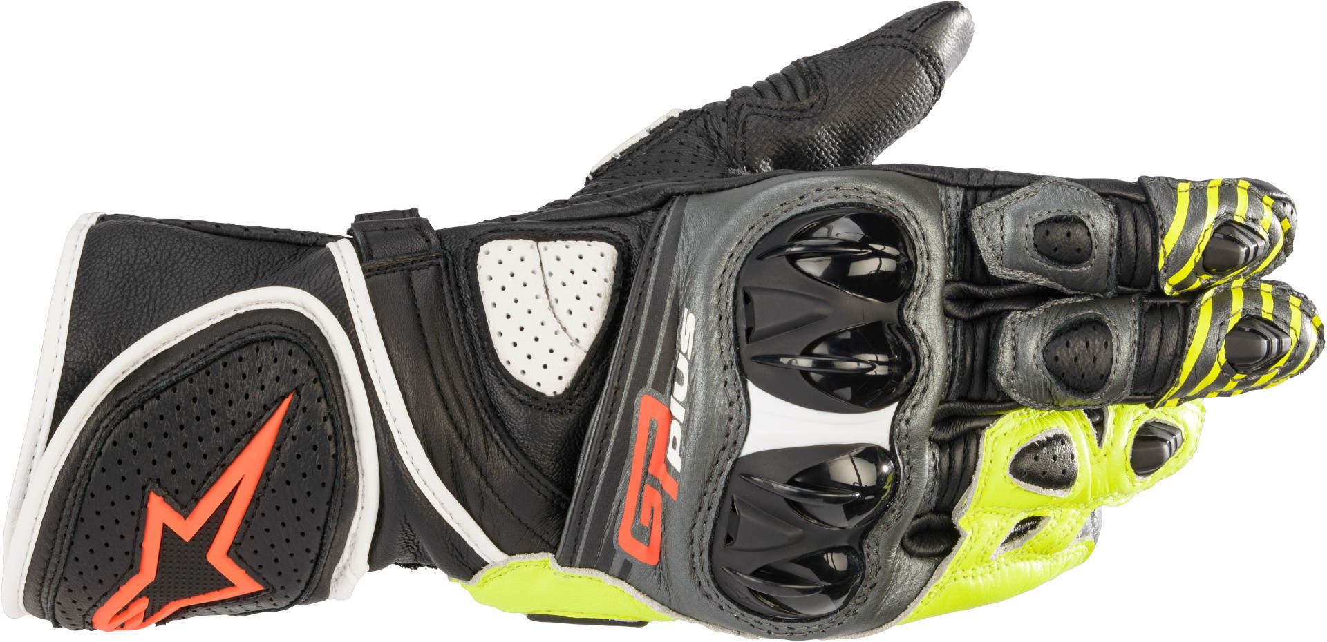 Alpinestars GP Plus R V2 Motorcykel handsker sort/grå/rød M Figur 1