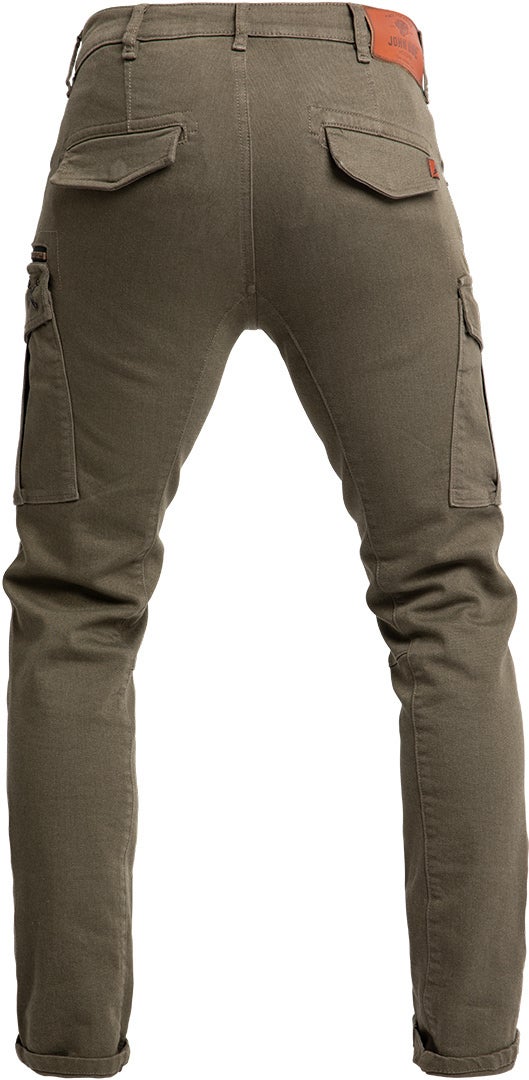 John Doe Defender Mono Dames Motorfiets Textiel Broek Olive 27 L32 Figuur 3