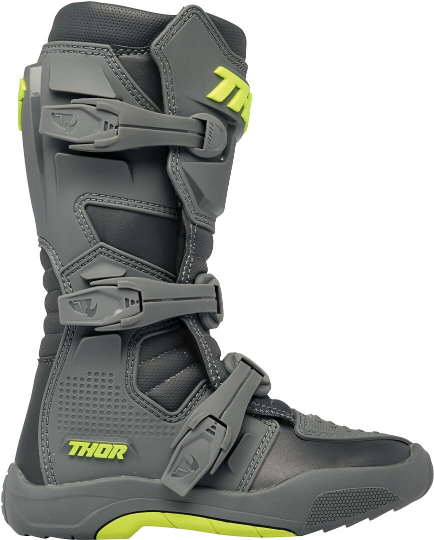 Thor Blitz XR MX Botas de motocross para jovens cinza/amarelo 6 Figura 2