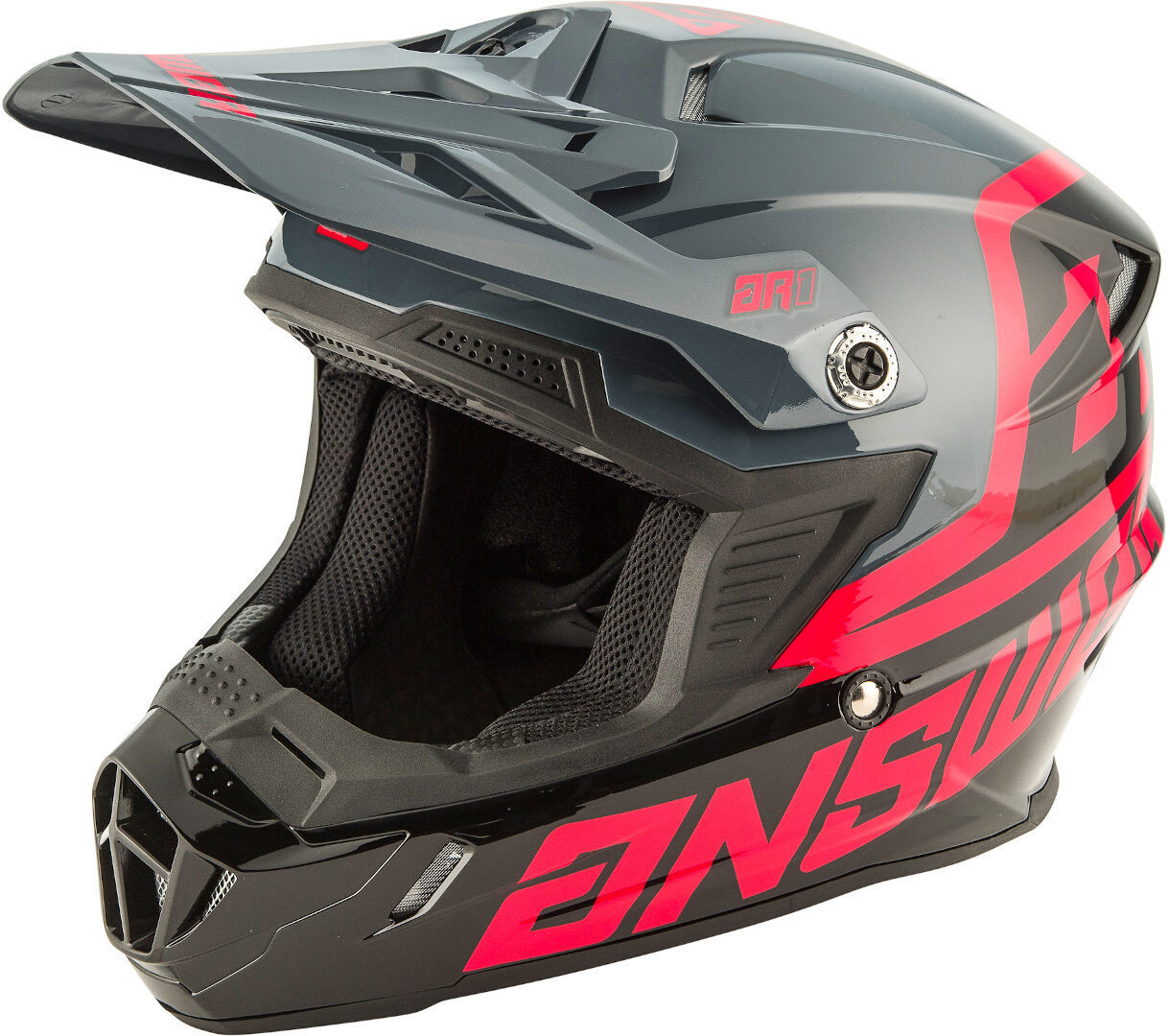 Answer AR-1 Voyd Cască de motocross Negru/roz XS (52/54) Figura 1
