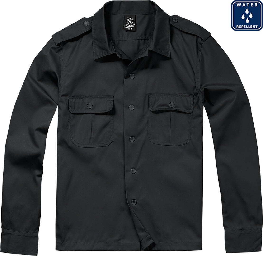 Brandit US Langarm Hemd schwarz 4XL Abbildung 1