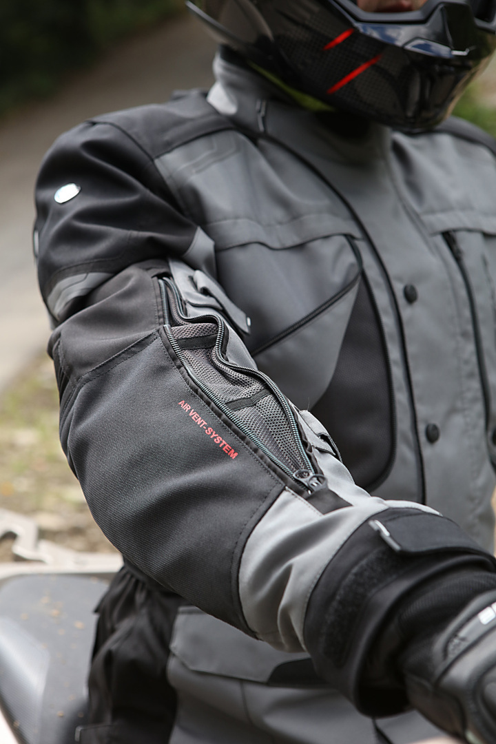 Modeka Aeris Motorrad Textiljacke grau/schwarz L Abbildung 5