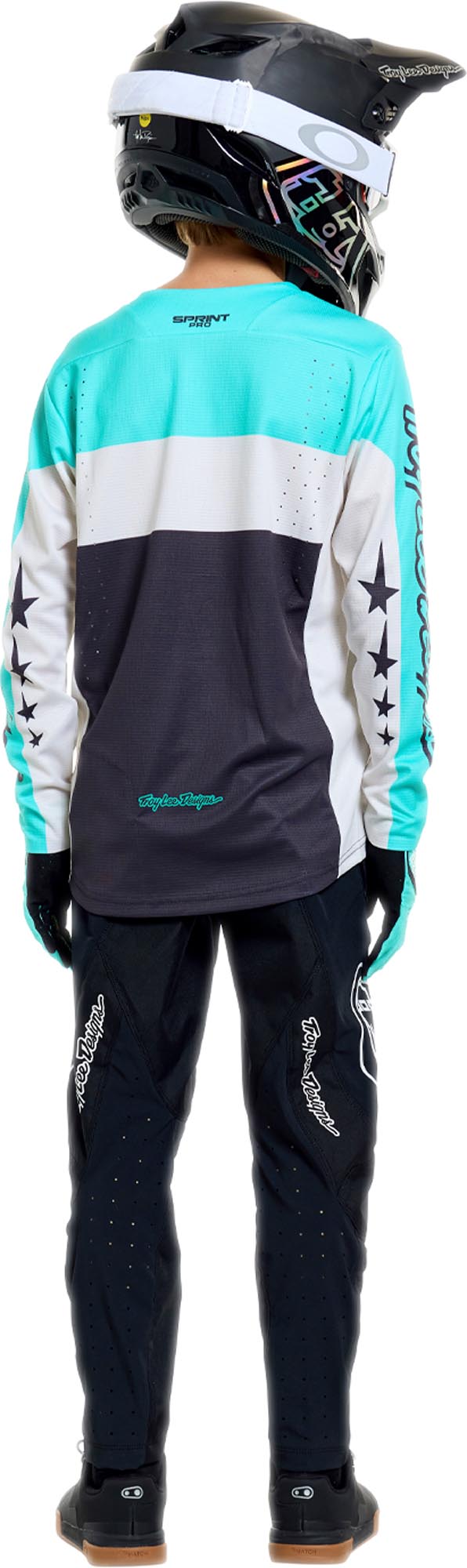Side view of Troy Lee Designs Sprint Pro Mono Youth Bicycle Pants