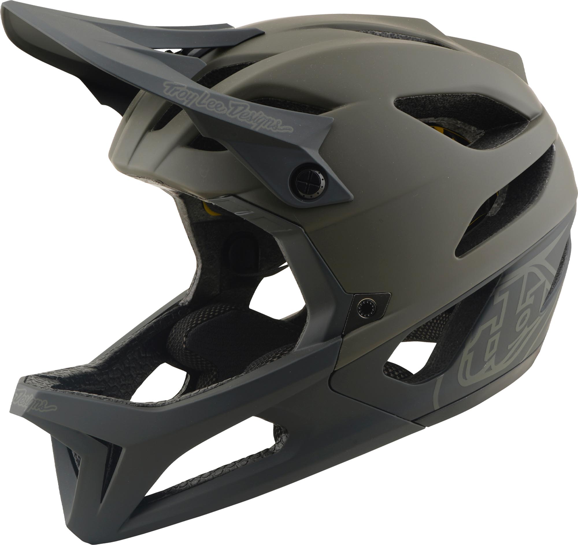Troy Lee Designs Stage MIPS Drone Nedförsrå antracit/grön M-L (57/59) Figur 1