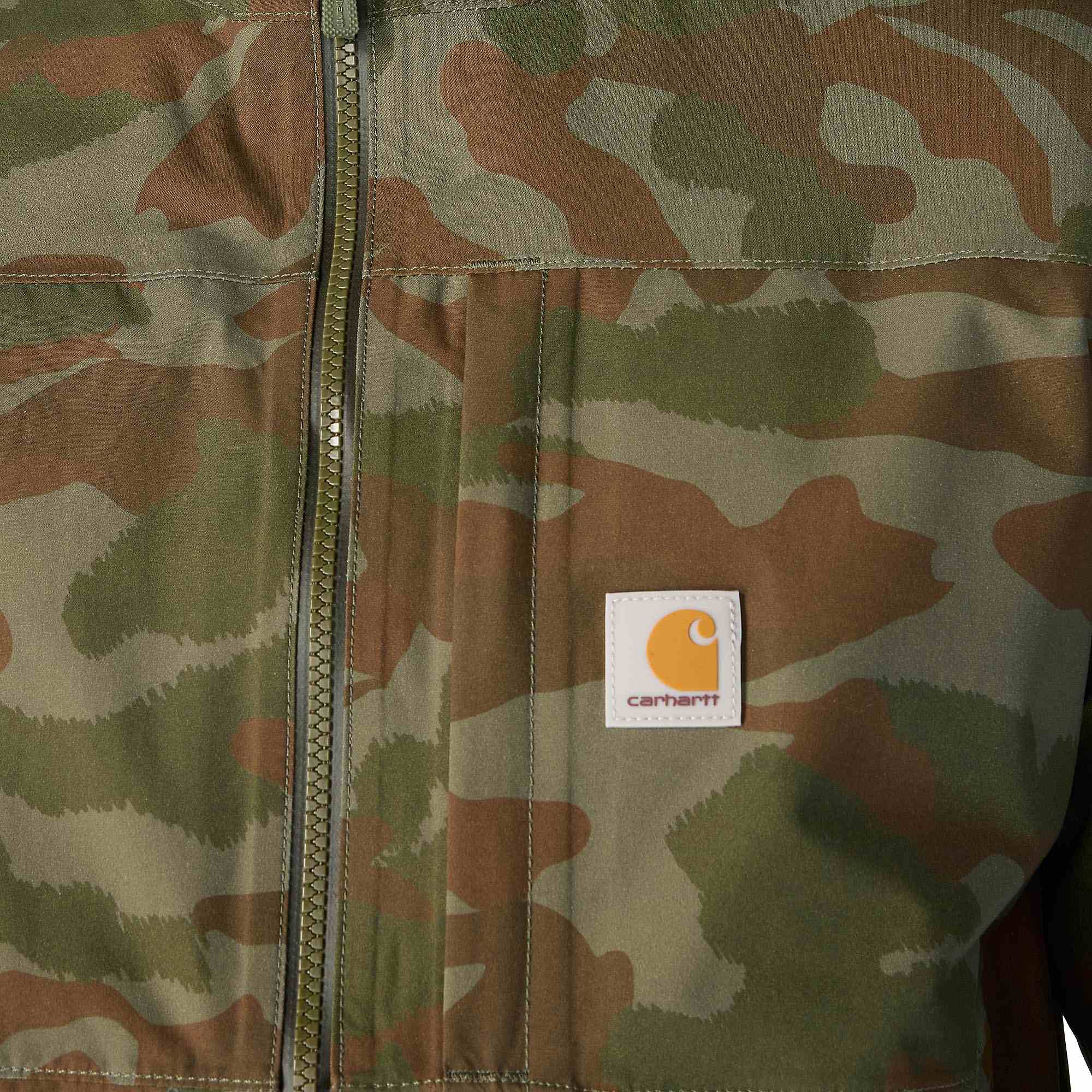 Carhartt Monterey Kurtka przeciwdeszczowa Kamuflaż/Zielony M Rysunek 6
