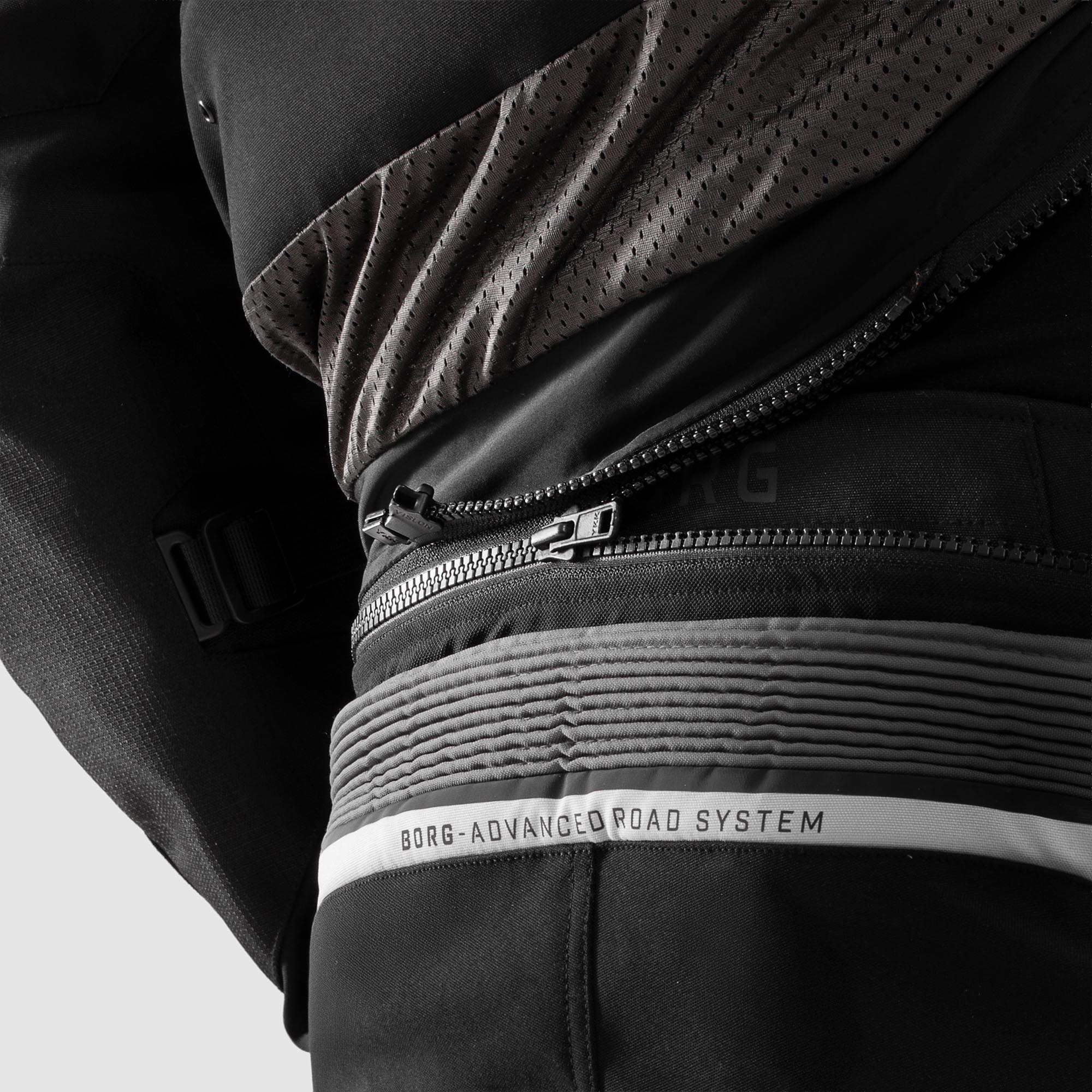 Rebelhorn Borg 2 wasserfeste Motorrad Textilhose schwarz/grau S Abbildung 8