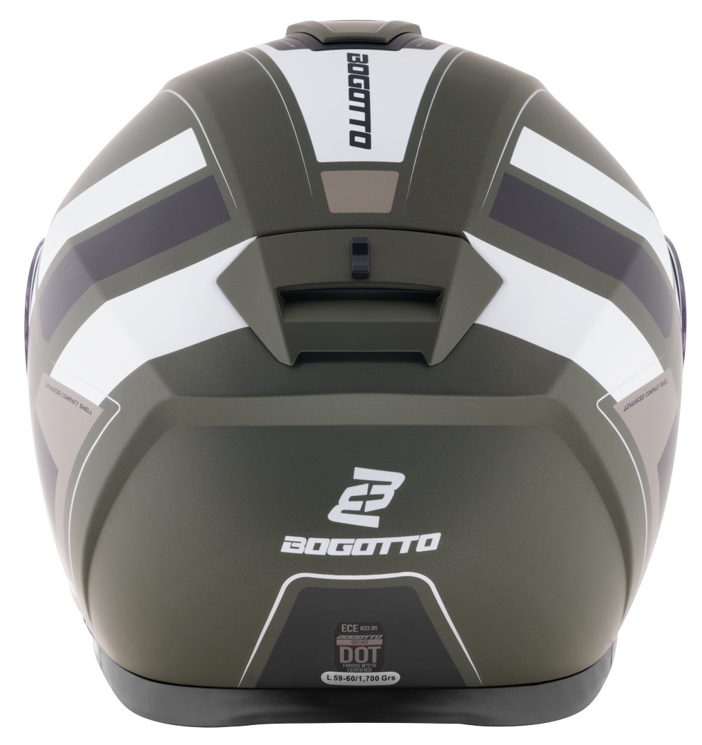 Bogotto FF403 Murata casque rabattable Noir/Vert/Blanc M (57/58) Figure 5