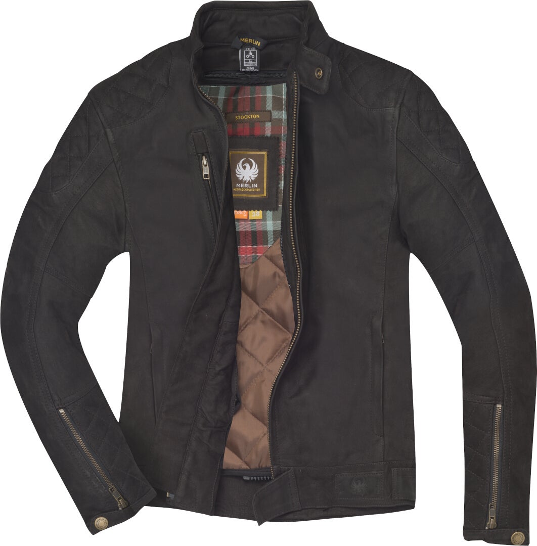 Merlin Stockton Motorcycle Leather Jacket black 4XL Figure 5