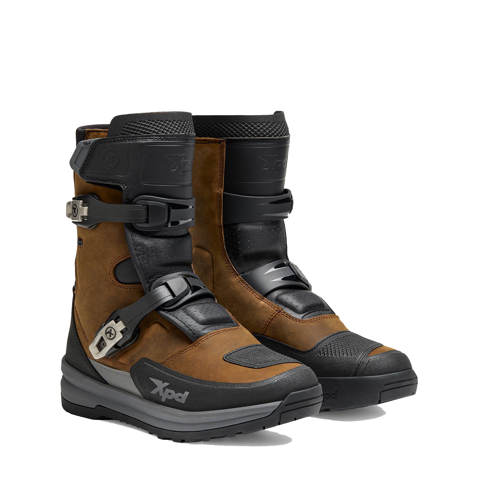 XPD X-Adventure Mid H2Out waterproof Motorcycle Boots brown 40 Figure 1