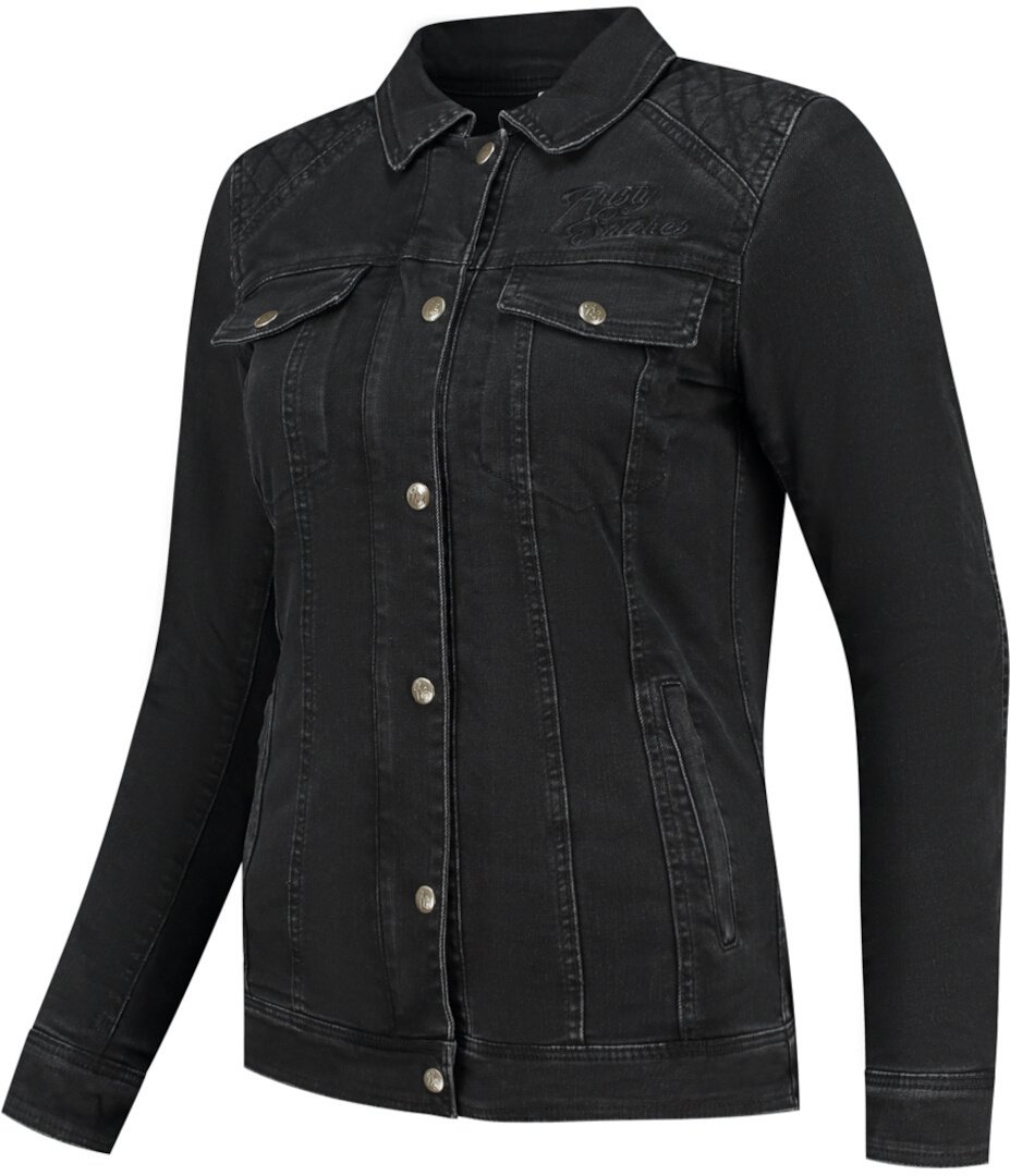 Rusty Stitches Dolly Damen Motorrad Textiljacke schwarz 42 Abbildung 1