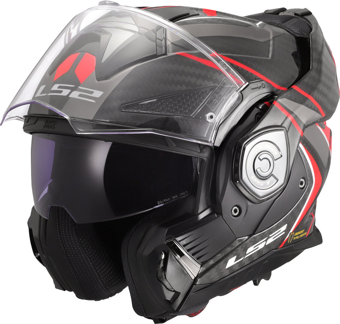 LS2 FF901 Advant X Carbon Future II Casco rojo M (57/58) Figura 9