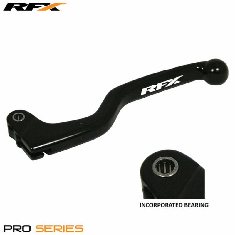 RFX Palanca de embrague de carrera (ajuste Negro/Negro) Freno Trials 6mm