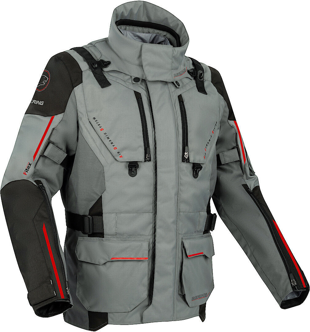 Bering Nordkapp Motorcycle Textile Jacket grey 4XL Figure 1