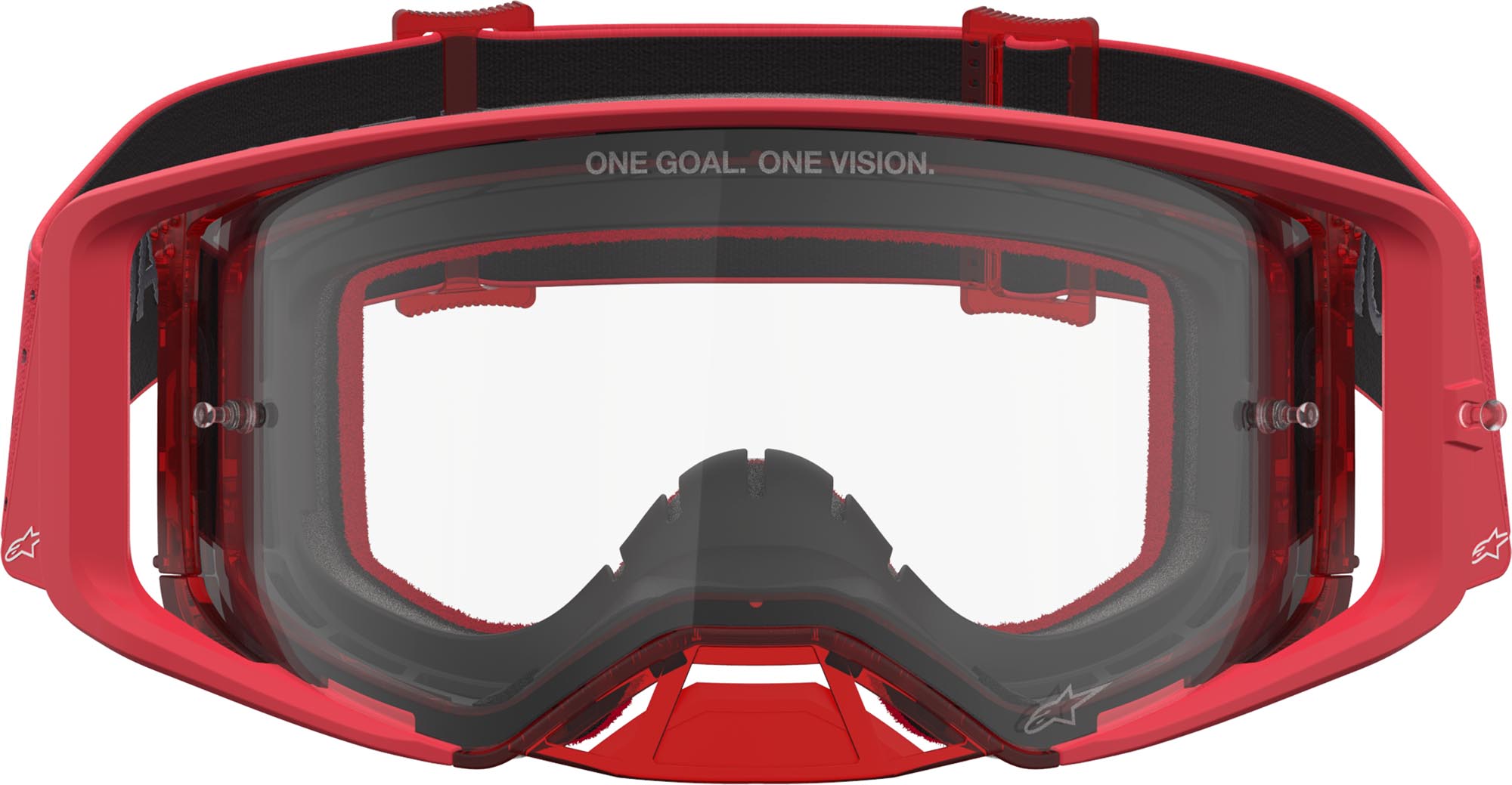 Alpinestars Supertech Vesta Motocross Brille rot/weiß Abbildung 4