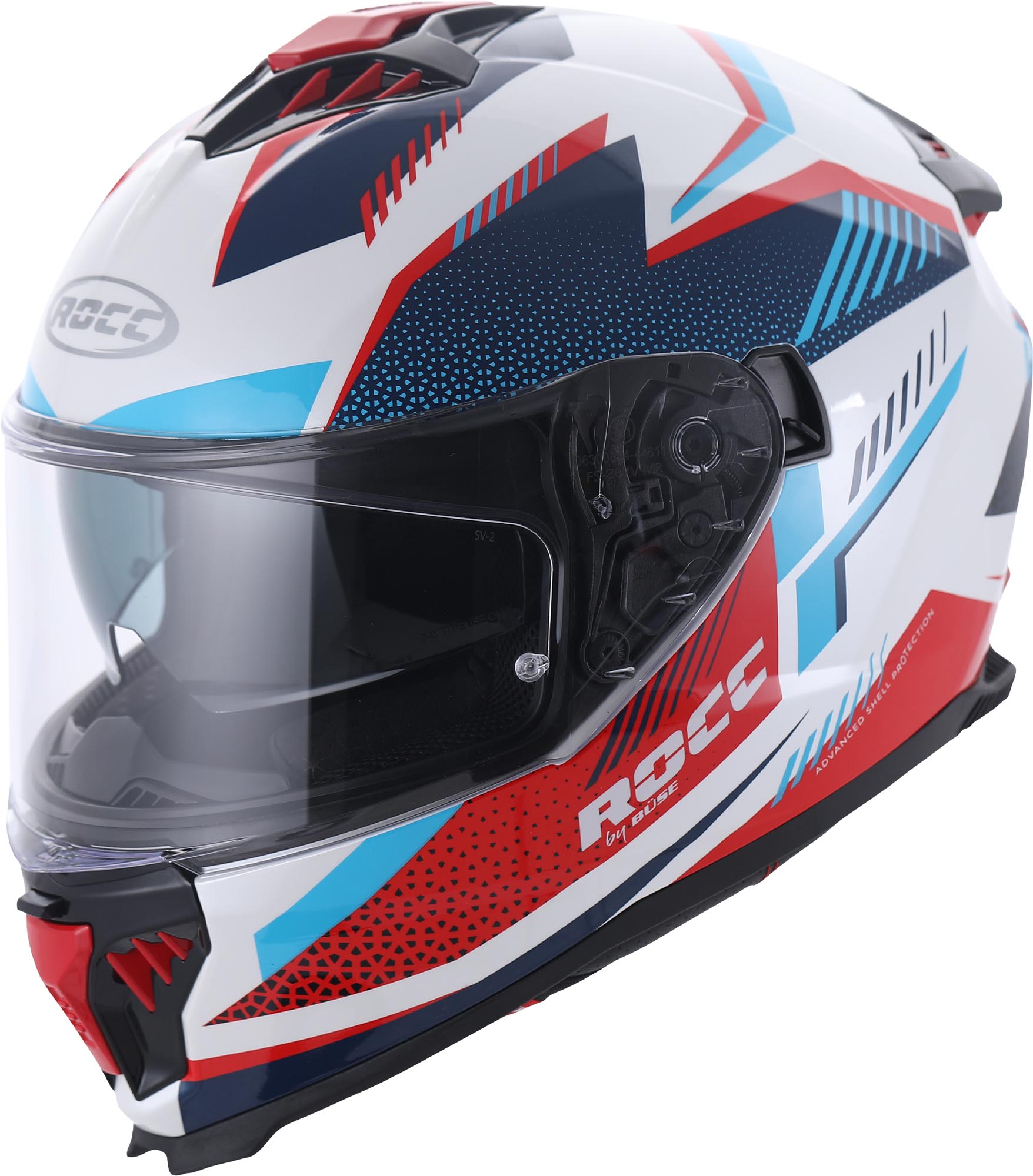 Rocc 390 Helmet white/blue/red 2XL (63/64) Figure 1