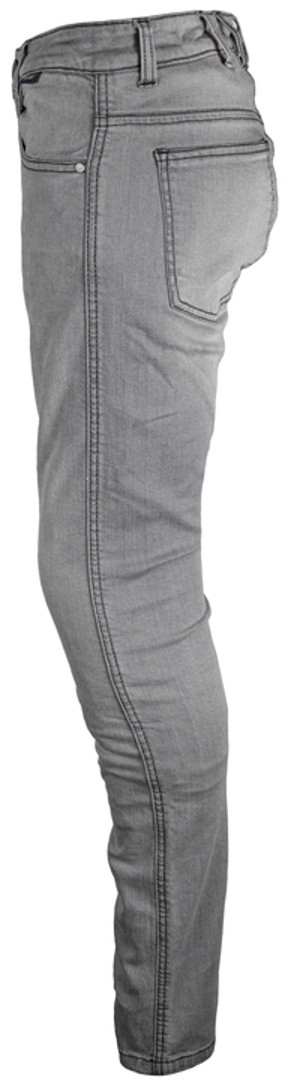 GMS Rattle Slim Damer Motorcykel Jeans grå 32 L32 Figur 2