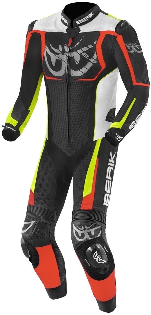 Berik NexG One Piece Motorcycle Leather Suit black/grey/yellow/red 54 Figure 1