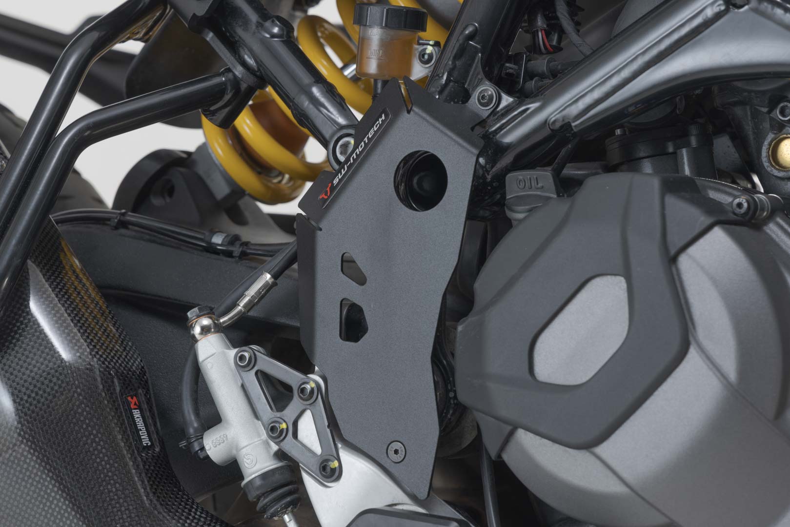 SW-Motech Heel guard - Negru. Ducati DesertX (22-) / Rally (23-). Figura 1